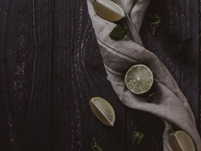 Minimalist dark background with lime accents